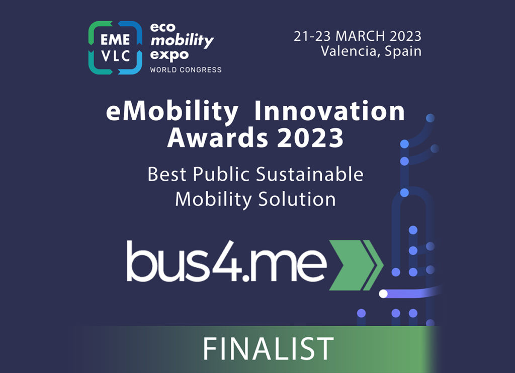 bus4.me és finalista en els Eco Mobility Innovation Awards 2023!